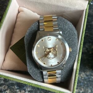 Gucci G-Timeless 38MM Stainless Steel & Gold Watch YA1264074